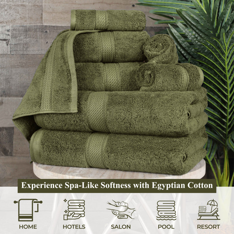 Birch Lane™ Renata 8-Piece Egyptian Cotton Towel Set & Reviews